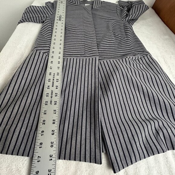 Cabi Womens Navy White Striped Button Front Long-Sleeve Jacket Small Style 5474 - Picture 11 of 11